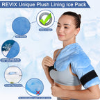 Revix Shoulder Ice Pack Rotator Cuff Cold Therapy, Ice Packs Shoulder Wraps For Pain Relief  Tendonitis, Reusable Shoulder Cold