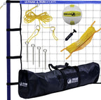 Park & Sun Sports Spiker Sport: Portable Outdoor Volleyball Net System, Blue, 32L X 3H Feet