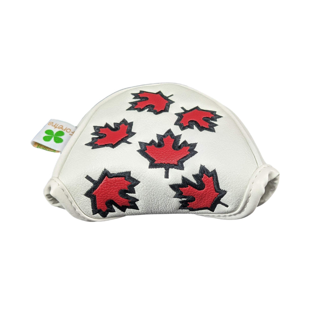 Foretra - Canada Maple Leaf - Golf Putter Headcover Quality Pu Leather Magnetic Closure For Mallet Style Putters Scotty Cameron