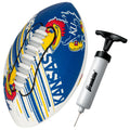 Franklin Sports Kansas Jayhawks Foam Football - Youth Mini Football For Kids - 8.5'' Junior Soft Foam Ball - Spacelace Easy Grip