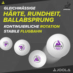 Joola Magic Abs 2-Star Training Table Tennis Balls, White (44216)