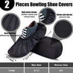 8 Pcs Bowling Shoe Protector Covers Bowling Ball Seesaw Microfiber Bowling Ball Polisher Bowling Ball Towel Bowling Sanding Pads