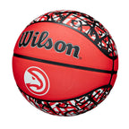 Wilson Nba Team Graffiti Basketball - Atlanta Hawks, Size 7-29.5''