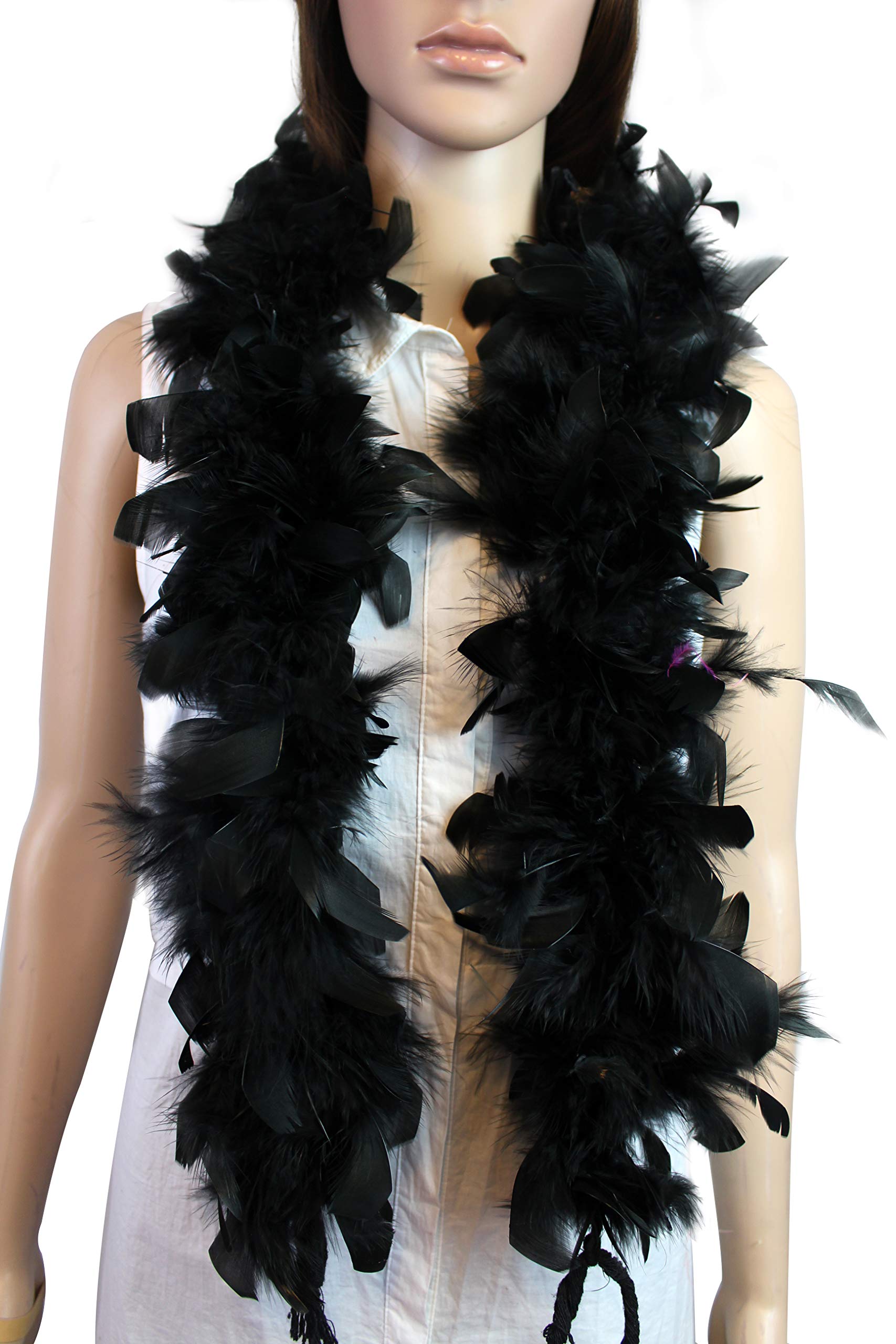 Flydreamfeathers Kids Feather Boa 25 Gram, 4 Feet Long Chandelle Feather Boa, Great For Party, Kids Party, Halloween Costume, Ch