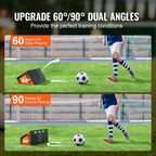 Vevor Soccer Rebounder Board, 32''X12'' Portable Soccer Wall With 2 Angles Rebound, Foldable Hdpe Kickback Rebound Board, Soccer