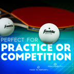 Franklin Sports Table Tennis Balls - White Table Tennis Balls - 38Mm Official Weight Balls - One Star Professional Balls - 6 Pac
