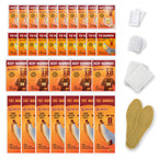 Body Toe Warmer With Adhesive Provide 8 Hours Heating, Instant Hand Warmers 10 Packs And 7 Pairs Air Activated Disposable Insole