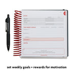 2020 Fitlosophy Fitbook: Fitness Journal And Planner For Workouts, Weight Loss And Exercise, White Single (12-Week)