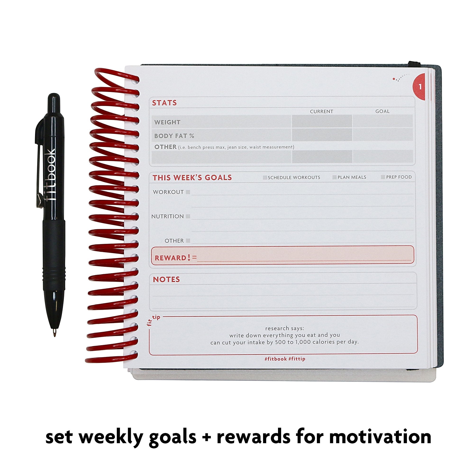 2020 Fitlosophy Fitbook: Fitness Journal And Planner For Workouts, Weight Loss And Exercise, White Single (12-Week)