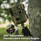Oripik Adjustable Trail Camera Tree Mount: Game & Hunting Camera Outdoor Mounting Bracket Holder With Double 360 Swivel Tilt Bal