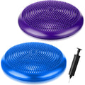 Outus 2 Pcs Balance Disc Inflated Wobble Cushion for Sensory Kids 13. 4 Inch Wiggle Seat Flexible Seating with Hand Pump for Kid