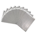 CuteBox Company 8.5 x 11 Chevron Pattern Flat Paper Gift Bags 100pcs for Retail, Packaging, Party Favors, Merchandise, Crafts,
