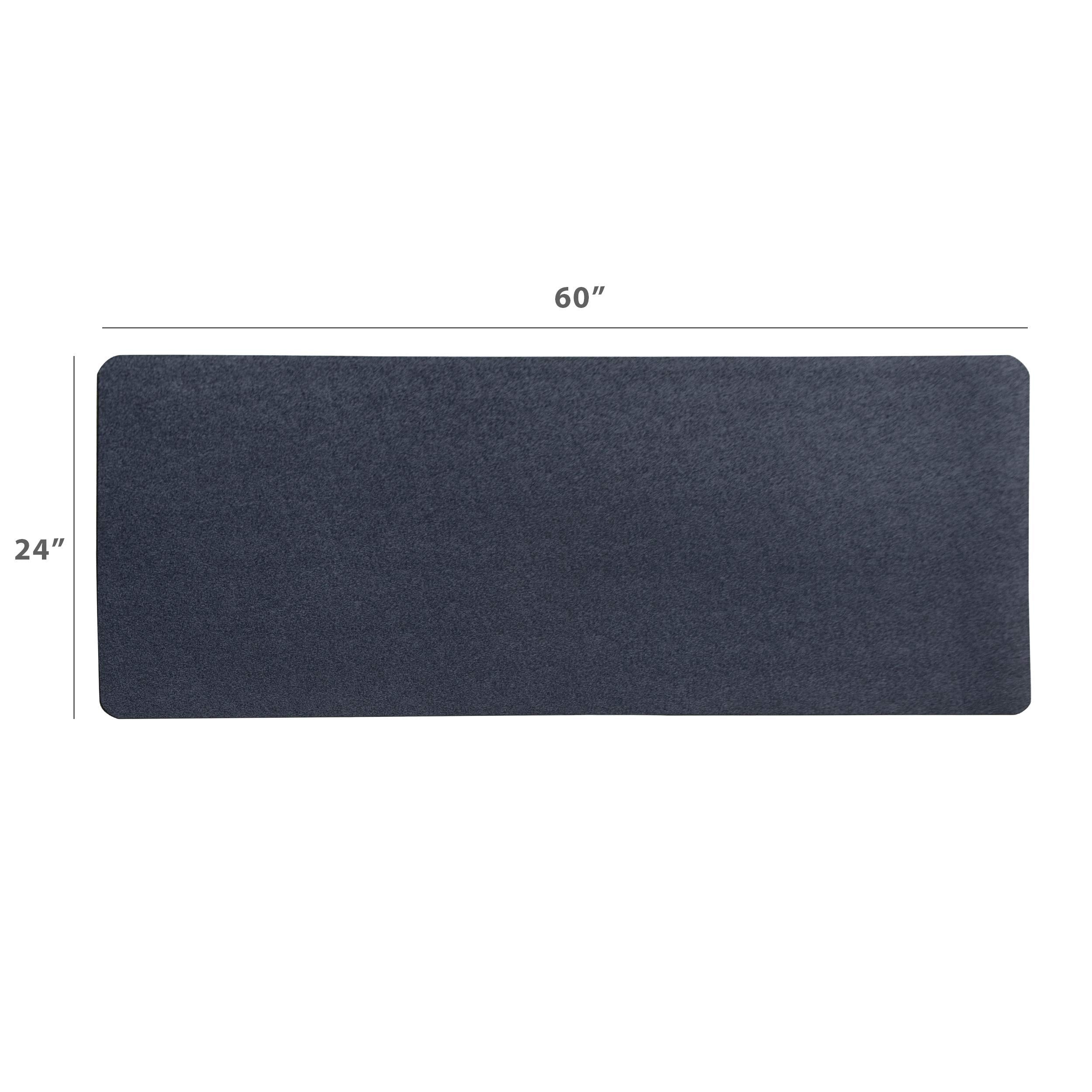 Motiontex Exercise Equipment Mat For Under Stationary Bike, Spin Bike, Fitness Equipment, Home Gym Floor Protection, 24'' X 60''