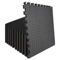 WAWINY 96 Sq Ft (24 Tiles) Interlocking Exercise Mats, EVA Foam Kids Play Mats for Home Gym, Yoga, Playroom, Non-Slip Flooring T