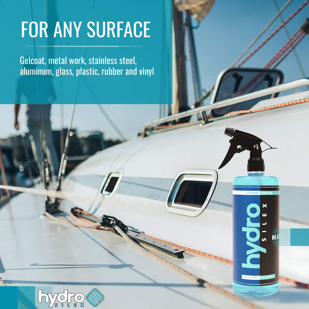 Hydrosilex Marine Ceramic Coating (128Oz) Spray On Ceramic Coating W Sio2 Uv Protectant Protects Hull From Salt Water Damage Pro