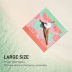 Hihoho Beach Blanket, Sandproof Beach Mat 79'' X 83'' For 1-3 Adults Waterproof Quick Drying Outdoor Picnic Mat With Pocket For