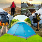 Jelucamp 1/2 Person Dome Tents For Camping, Lightweight Portable Single Backpacking Tent, Small Easy Setup Outdoor Waterproof Ca