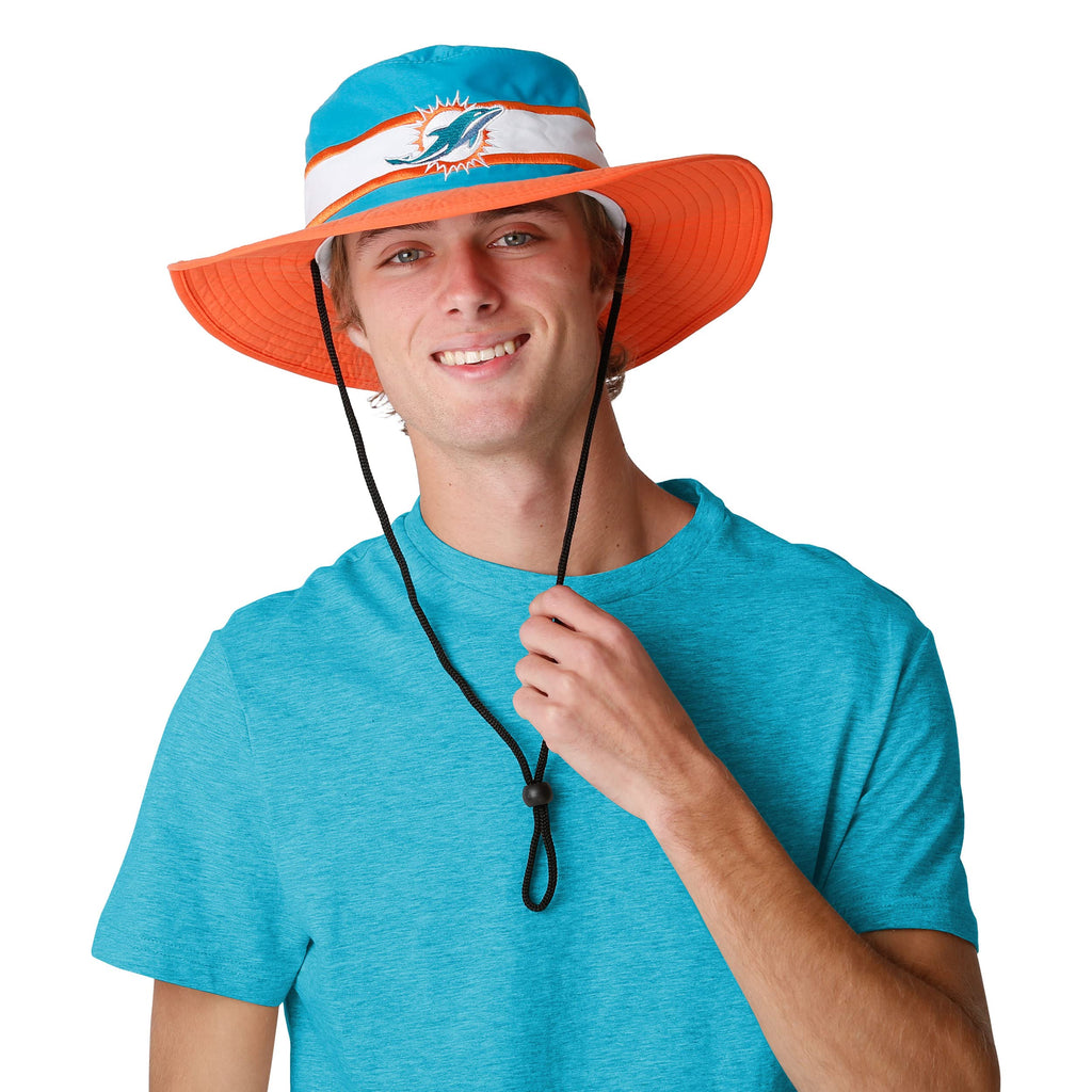 Foco Miami Dolphins Nfl Team Stripe Boonie Hat