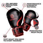 Essential Boxing Gloves Red 8-Oz