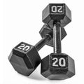 Cap Barbell Cast Iron Hex Dumbbell Weights (Pair), Black, 20 Lb