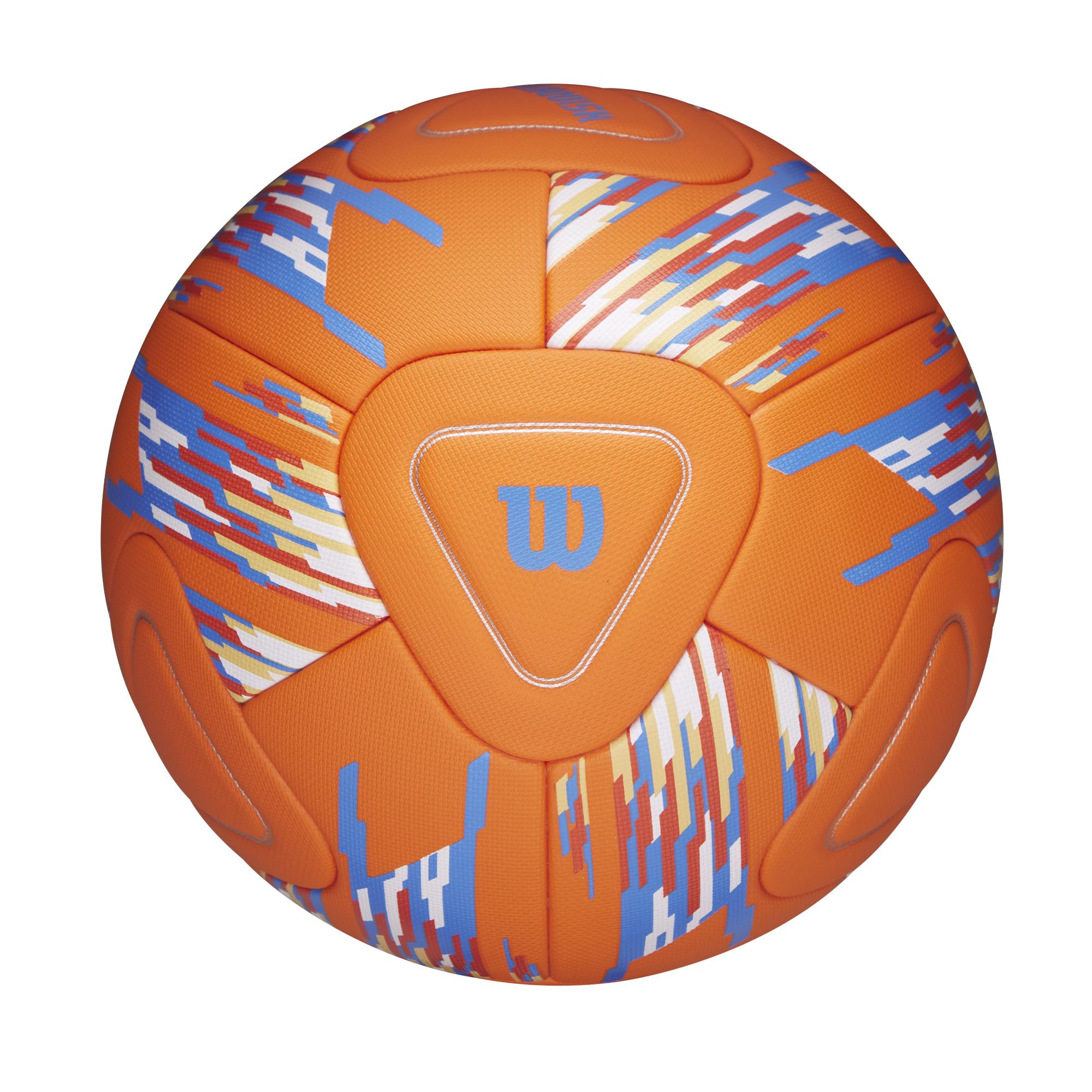 WILSON NCAA Vanquish Soccer Ball - Size 5, Orange/Blue/White
