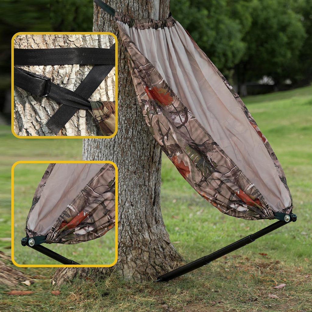 Zaixia Camo Tree Camping Chair Hammock Seat Hunting Chair Portable And Light Weight Camping Stool On Tree