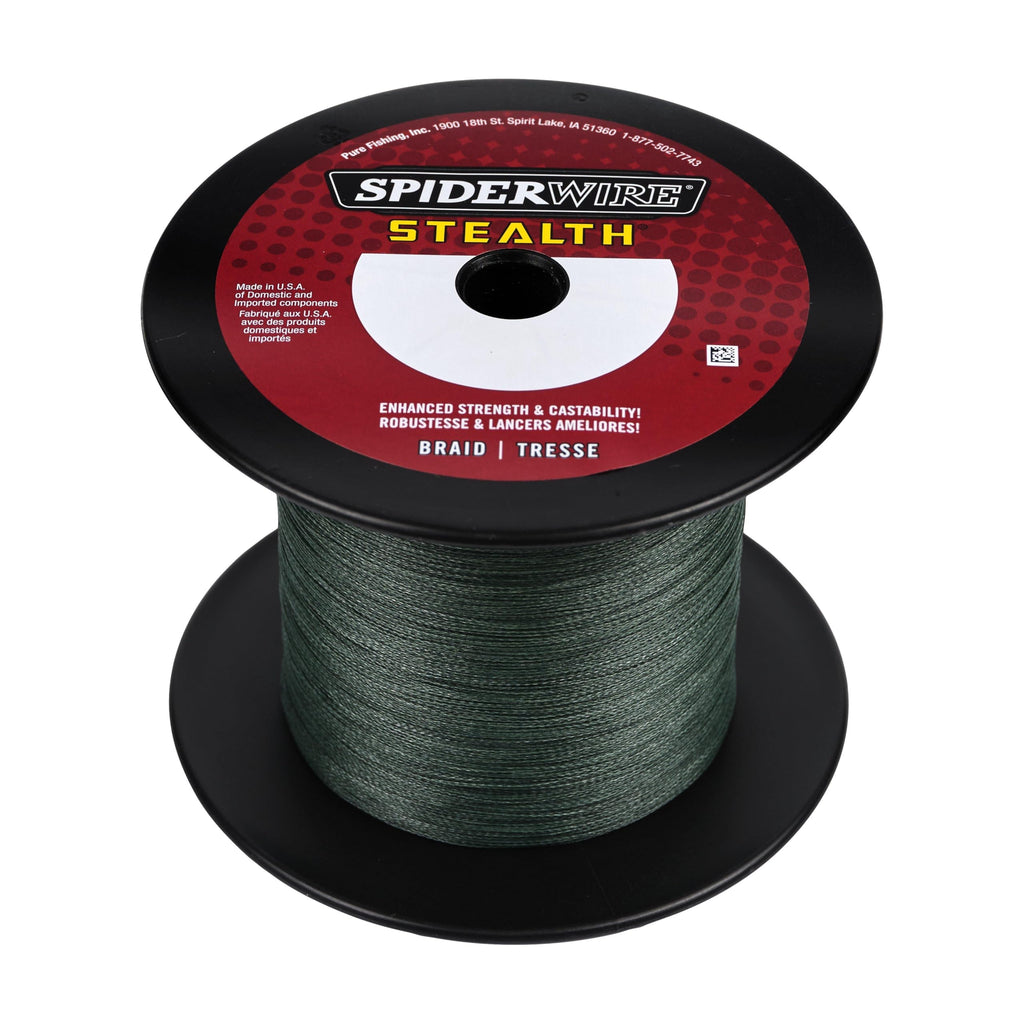Spiderwire Stealth Superline, Moss Green, 40Lb | 18.1Kg, 3000Yd | 2743M Braided Fishing Line, Suitable For Freshwater And Saltwa