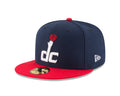 Nba Washington Wizards Men'S 2-Tone 59Fifty Fitted Cap , Navy , 7 7/8