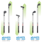 Franklin Sports Kids Golf Set - Youth Adjustable Plastic Golf Club Set - Kids Plastic Golf Set With Bag And Balls - Adjustable L
