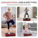 Hurtle Fitness Vibration Platform Machine - Home Gym Whole Body Shaker Exercise Machine Workout Trainer Fast Weight Loss with Re