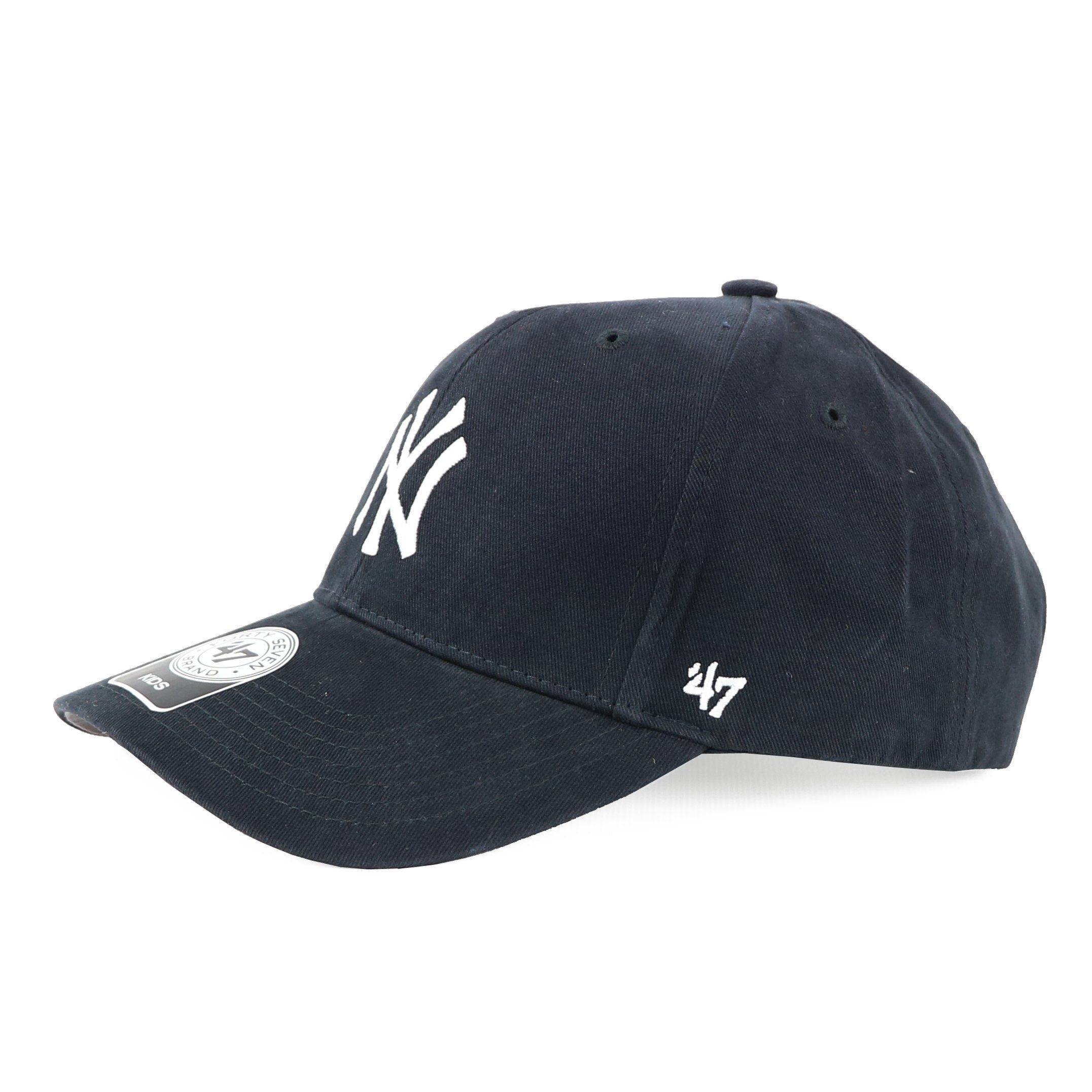 '47 Brand Mlb New York Yankees Baseball Cap Baseball Hat (Navy/White, Kid 4-7)
