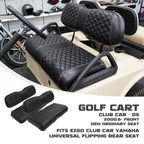 Samxomap Golf Cart Seat Covers Front And Rear Waterproof And Sun Resistant Marine Grade Vinyl Leather Seat Cover Accessories For