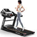Sparnod Fitness STH1200 Treadmill for Home Use  Effortless Setup, Powerful 3 HP Peak DC Motor, Speed up to 12km/hr, Supports U