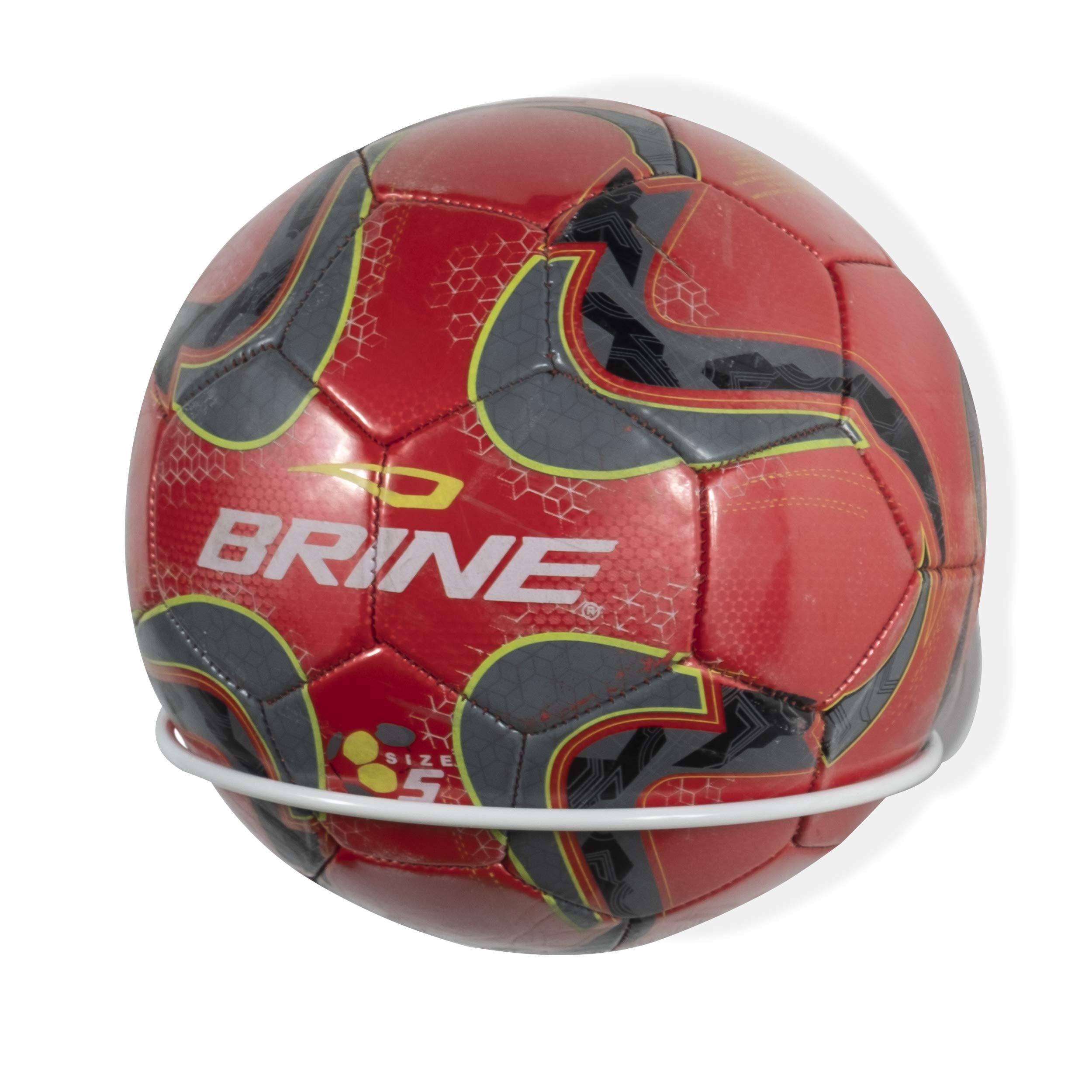 Wallniture Sporta Wall Mount Ball Storage, Ball Holder Organization And Storage Rack For Basketball, Football, Soccer Balls, Met