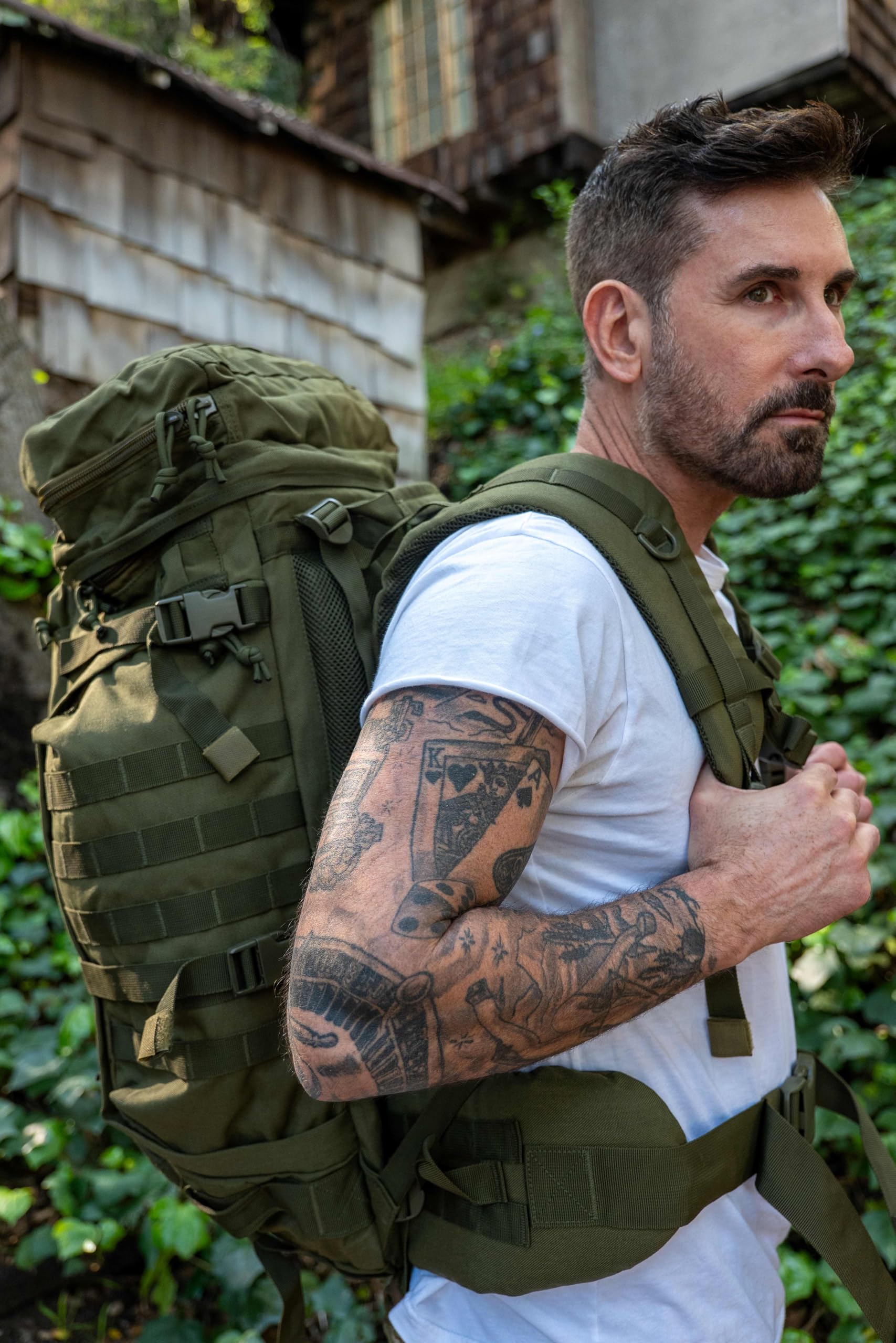 Xmilpax Large Internal Frame Backpack Tactical Molle Pack For Camping Backpacking Hunting Bushcraft Adventure 70L