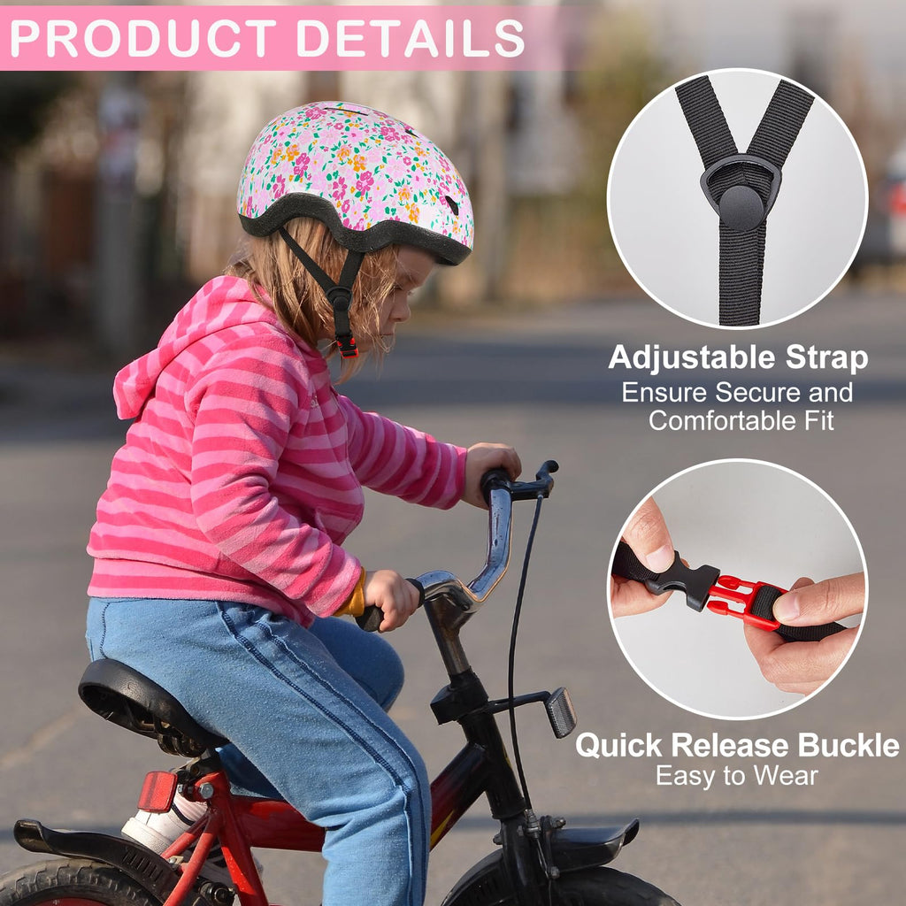 Toddler Helmet, Baby Infant Kids Bike Helmet for Kids Age 1-3/2-4/3-5/5-8 Adjustable Toddler Bike Helmets for Boys Girls for Sco