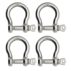 Extreme Max 3006.8294.4 Boattector Stainless Steel Bow Shackle - 3/8'', 4-Pack