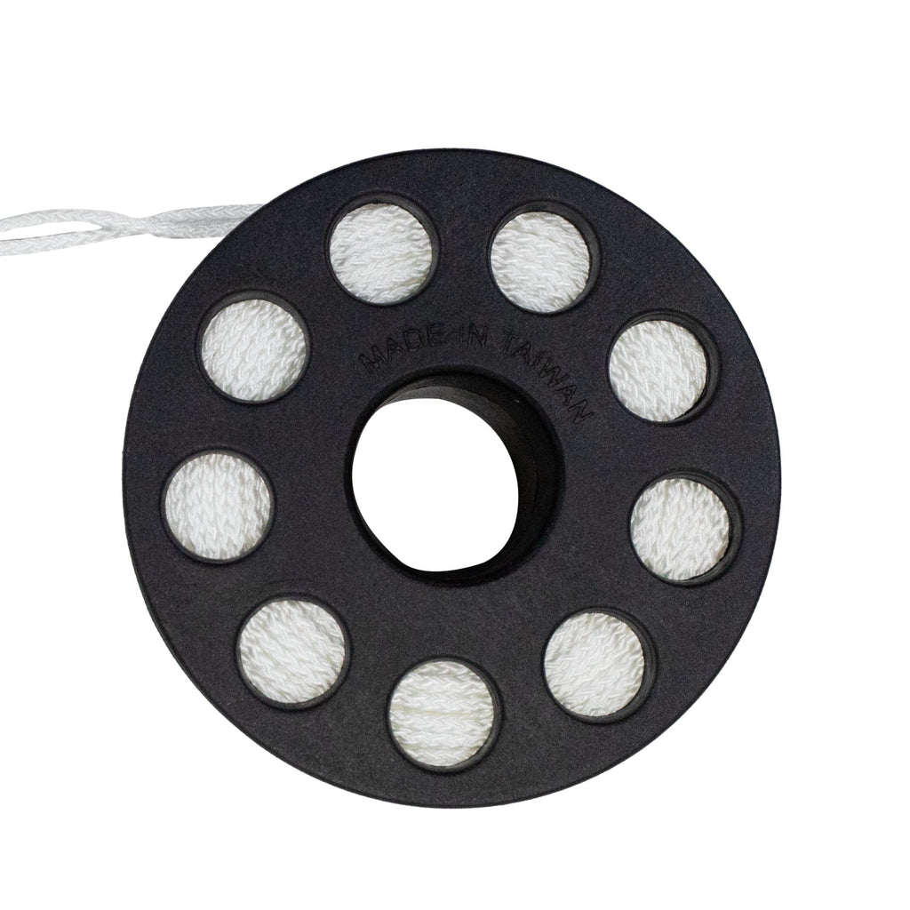 Scuba Choice Scuba Diving Compact Finger Spool, 150, White Line