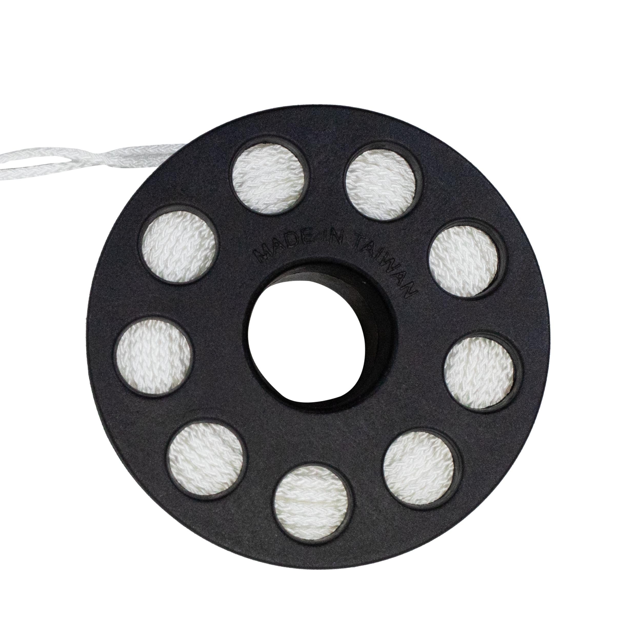Scuba Choice Scuba Diving Compact Finger Spool, 150, White Line