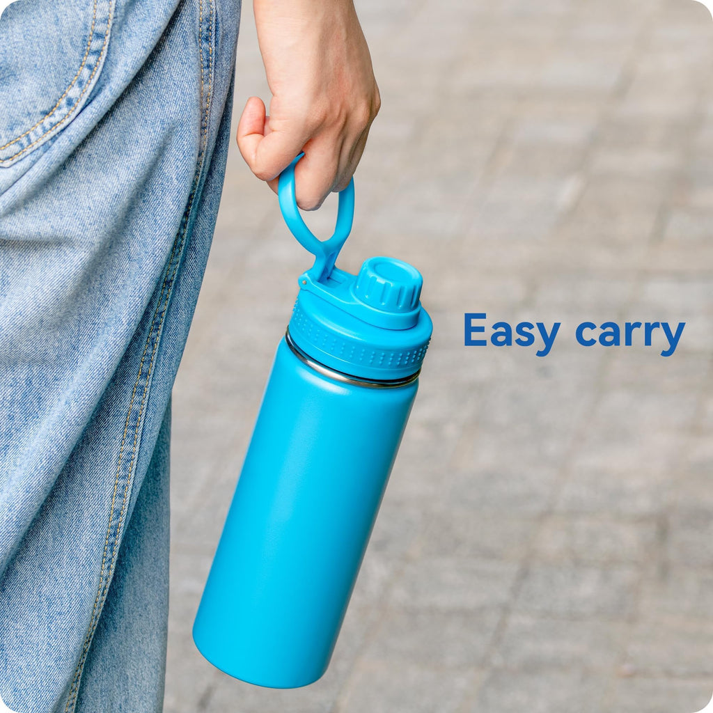 Prurex Spout Lid for Hydro Flask Wide Mouth Bottles | Replacement Lid Compatible with Hydroflask/Thermoflask/Iron Flask | 2-Pack