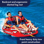 Wow Sports World Of Watersports Coupe Cockpit 1 Or 2 Person Inflatable Towable Cockpit Tube For Boating, 15-1030
