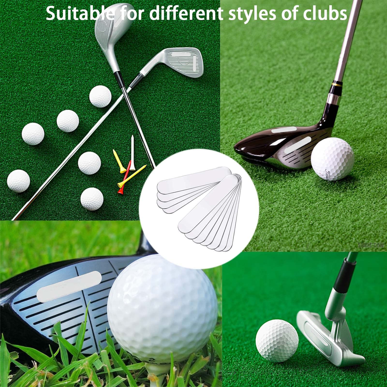 10 Pcs Golf Weighted Strips Golf Weighted Lead To Adjust Weight, Golf Weighted Lead Pieces For Club Woods Irons Putter Heads And