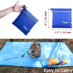 Azarxis Tent Tarp Waterproof Camping Tarpaulin Groundsheet Footprint For Hiking Backpacking (S, Royal Blue)