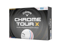 Callaway Golf Chrome Tour X 2026 Golf Balls(White Triple Track,One Dozen)
