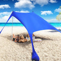 Yuewo Beach Canopy Tent Sun Shade With Upf 50+ Uv Protection, Beach Tent Sun Shelter With Sandbags, Poles And Ground Pegs And An