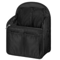 Dansydaisy Mini Backpack Organizer Insert Black Waterproof Purse Organizer Insert Nylon Bag Insert Organizer With Many Pockets F