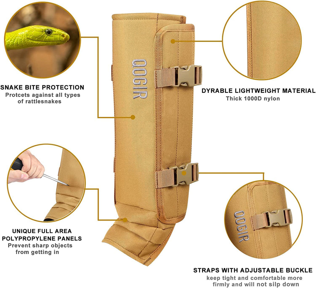 Natureblend Leg Gaiters Hunting Gaiters, Adjustable Snow Boot Gaiters, Waterproof Snake Gaiters For Hiking Walking Skiing
