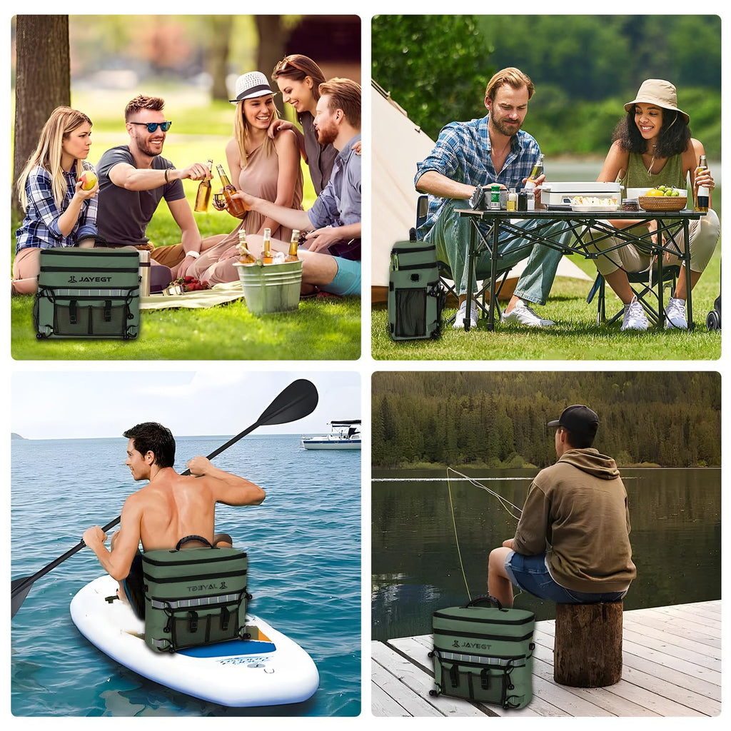 Kayak Cooler Behind Seat - Waterproof Cooler Bag Compatible With Lawn-Chair Seat Kayak,Kayak Accessories Camping Cooler, Portabl
