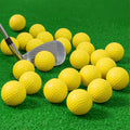 JAYA 24 Pack Foam Golf Practice Balls, Realistic Feel and Limited Flight, Soft for Indoor or Outdoor Training, Yellow