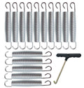 Hengle 5.5 Inch(14Cm) Trampoline Spring Heavy Spring Stainless Steel Galvanized Spring (10Pcs) And 1T-Hook